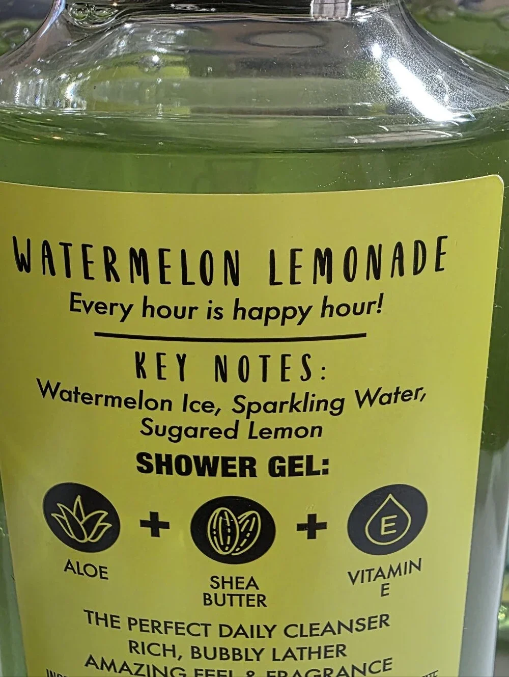 Bath & Body Works notes watermelon